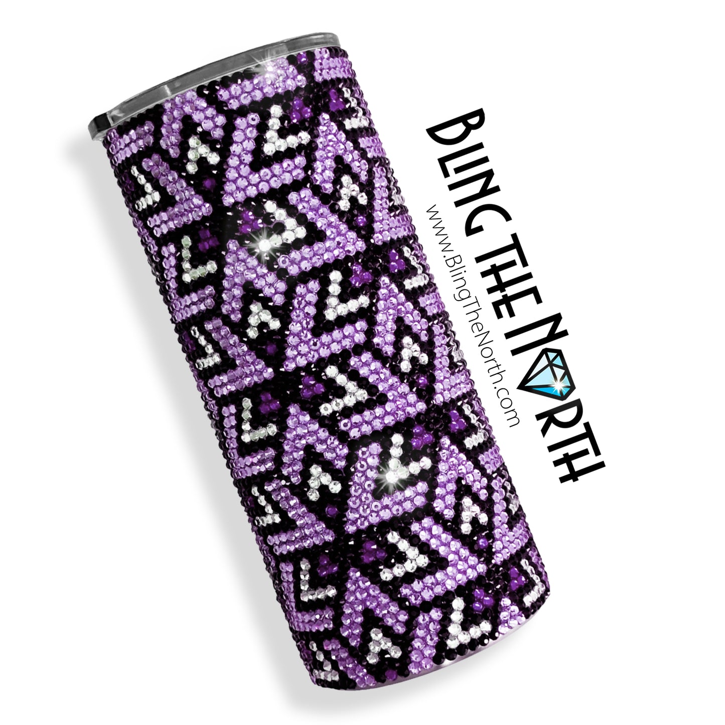 SIXTY DEGREES Rhinestone Pattern Template | SS16 4mm - 32oz Plump Tumbler Design | PNG for Sublimation or Vinyl