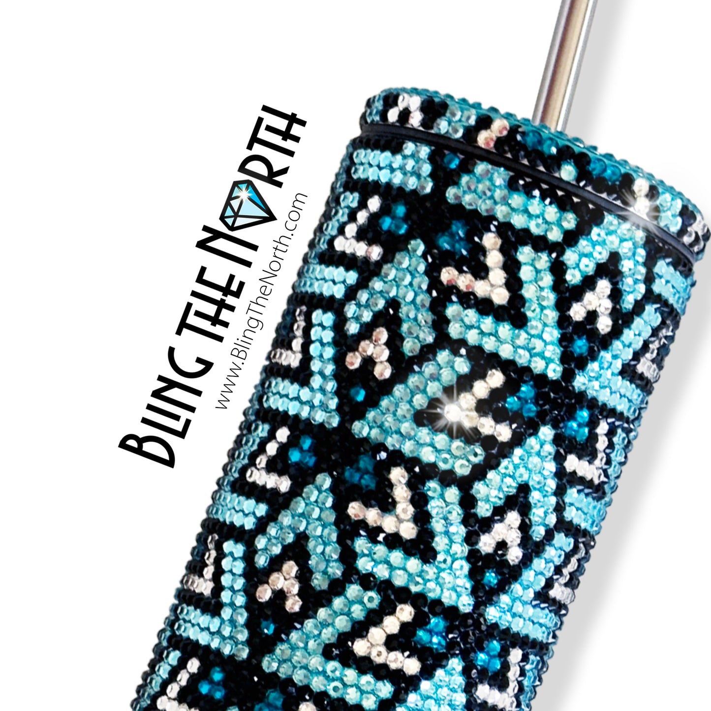 SIXTY DEGREES Rhinestone Pattern Template | SS16 4mm - 32oz Plump Tumbler Design | PNG for Sublimation or Vinyl