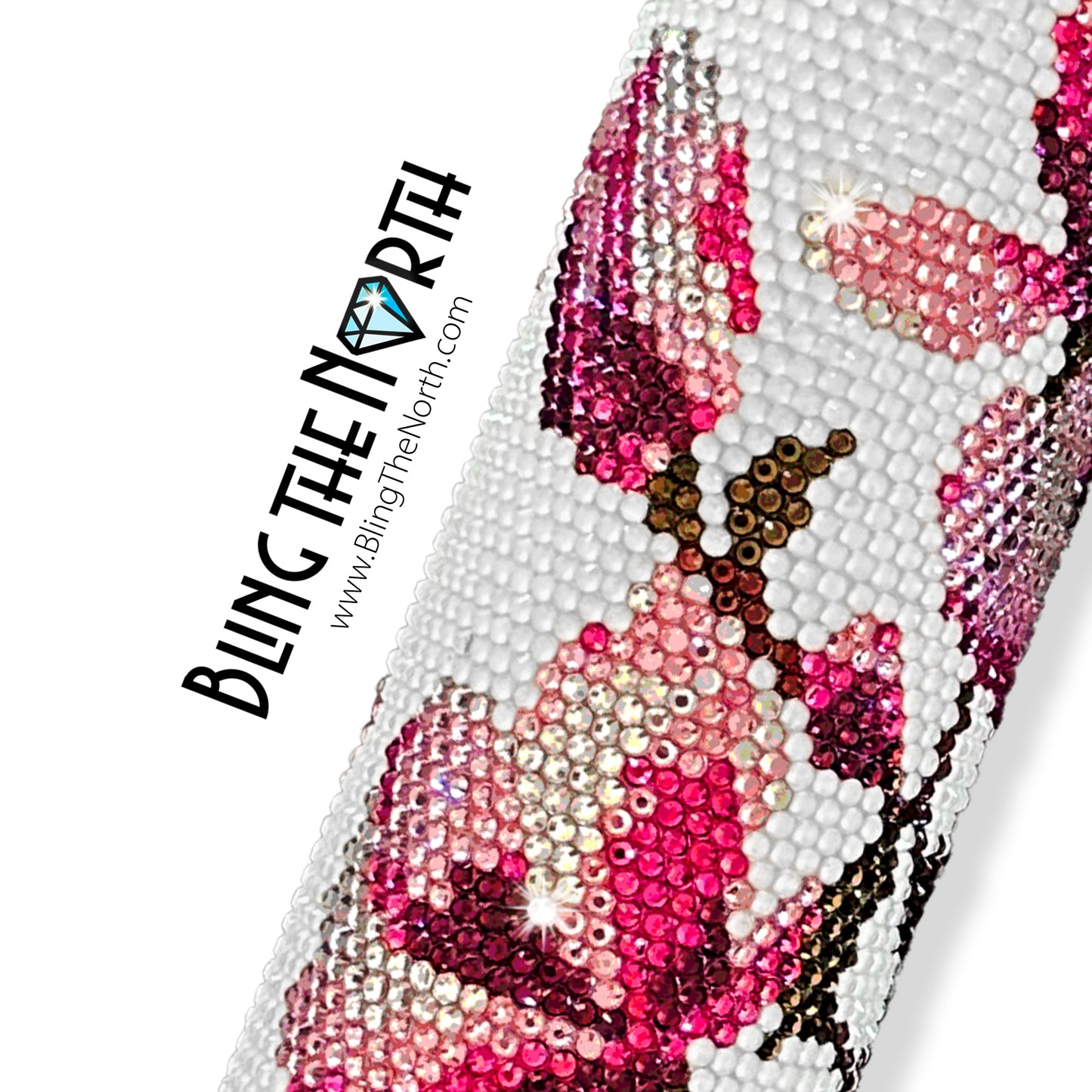 SOUTHERN MAGNOLIA Rhinestone Pattern Template | SS16 4mm - 20oz Skinny Straight Tumbler Design | PNG for Sublimation or Vinyl