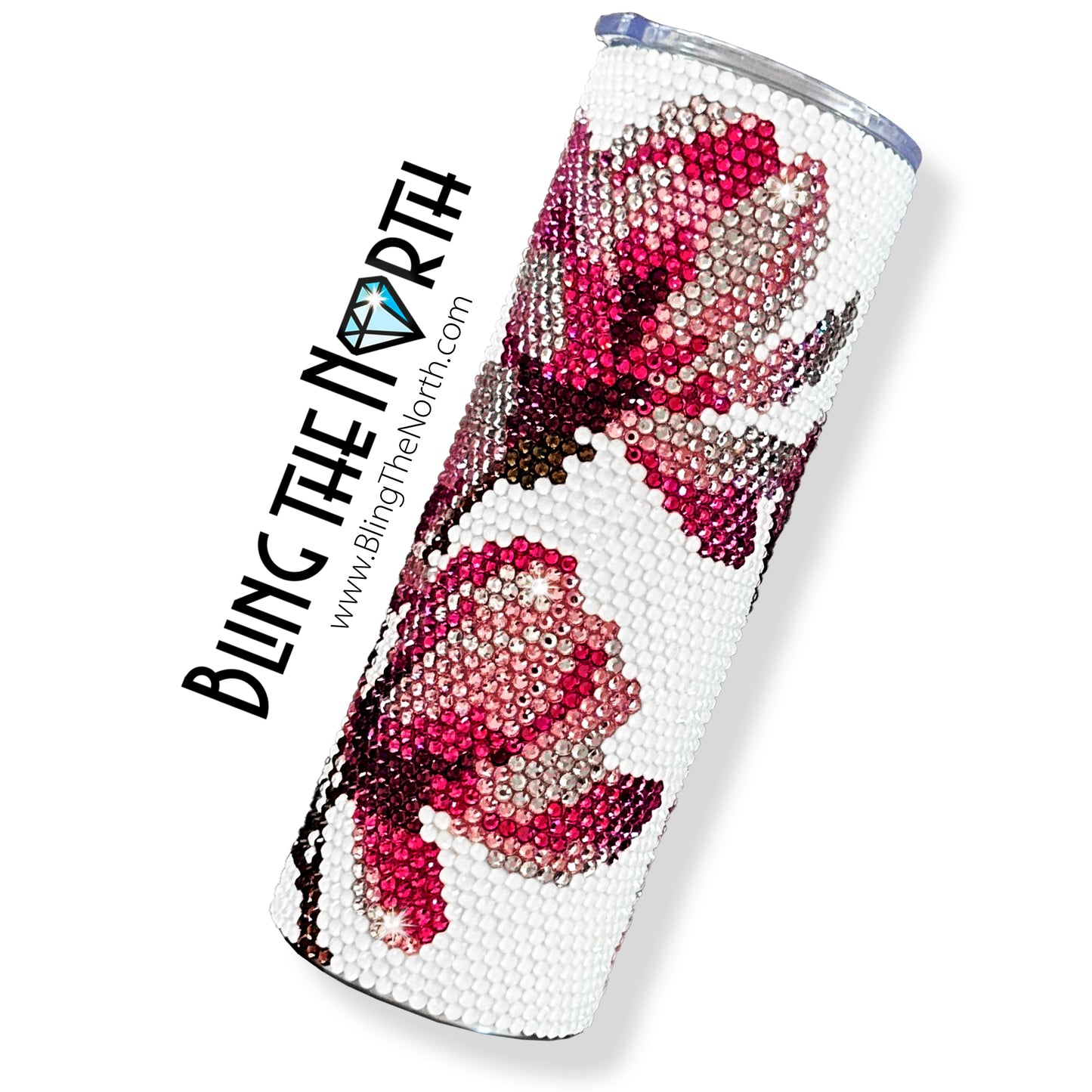 SOUTHERN MAGNOLIA Rhinestone Pattern Template | SS16 4mm - 20oz Skinny Straight Tumbler Design | PNG for Sublimation or Vinyl