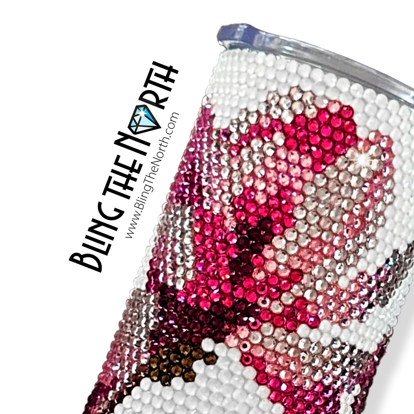 SOUTHERN MAGNOLIA Rhinestone Pattern Template | SS16 4mm - 20oz Skinny Straight Tumbler Design | PNG for Sublimation or Vinyl