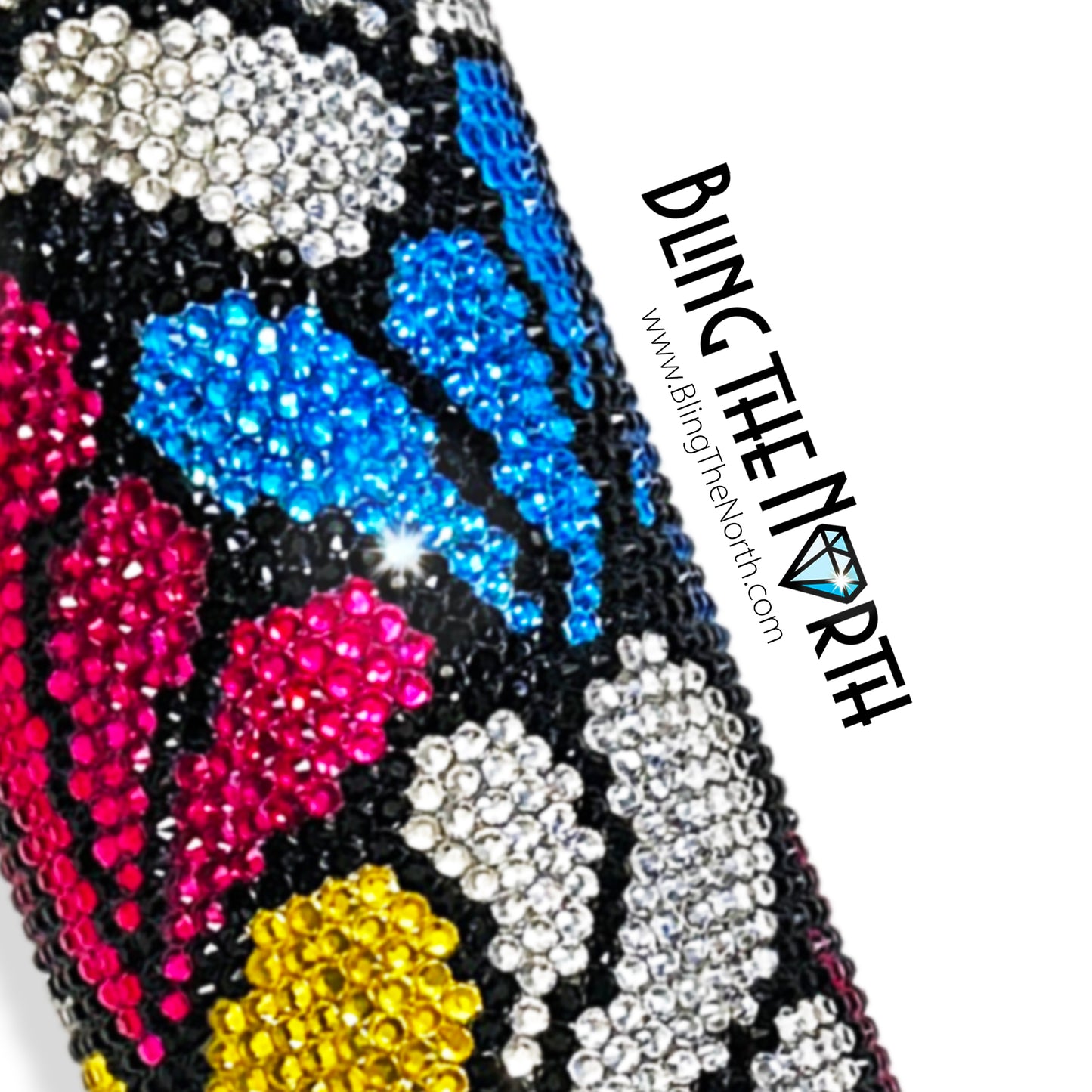 SPLASH Rhinestone Pattern Template | SS16 4mm - 20oz Skinny Straight Tumbler Design | PNG for Sublimation or Vinyl
