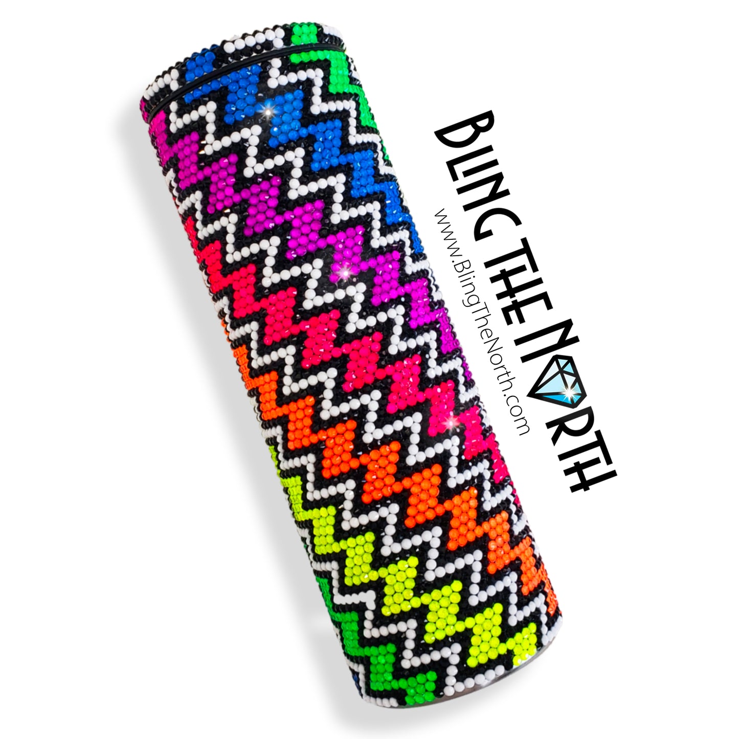 STEP IT UP Rhinestone Pattern Template | SS16 4mm - 20oz Skinny Straight Tumbler Design | PNG for Sublimation or Vinyl