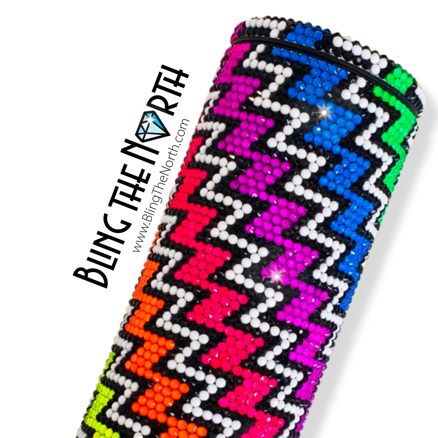 STEP IT UP Rhinestone Pattern Template | SS16 4mm - 20oz Skinny Straight Tumbler Design | PNG for Sublimation or Vinyl