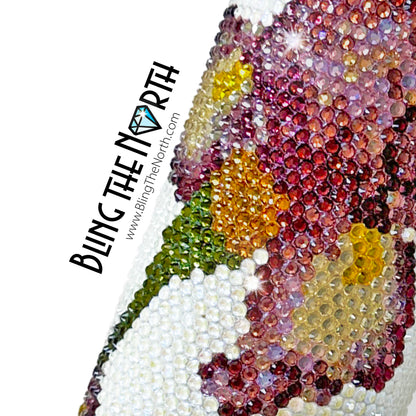 BEARDED IRIS Rhinestone Pattern Template | SS20 5mm - 30oz Skinny Straight Tumbler Design | PNG for Sublimation or Vinyl