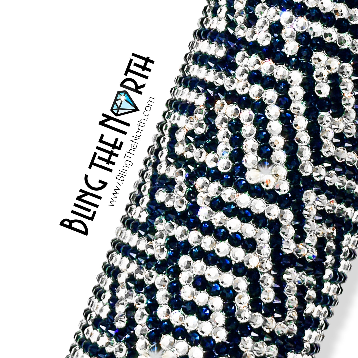 LABYRINTH (Maze) Rhinestone Tumbler | 20oz Skinny Straight | Custom Bling Design | Glass Rhinestones | Straw Incl