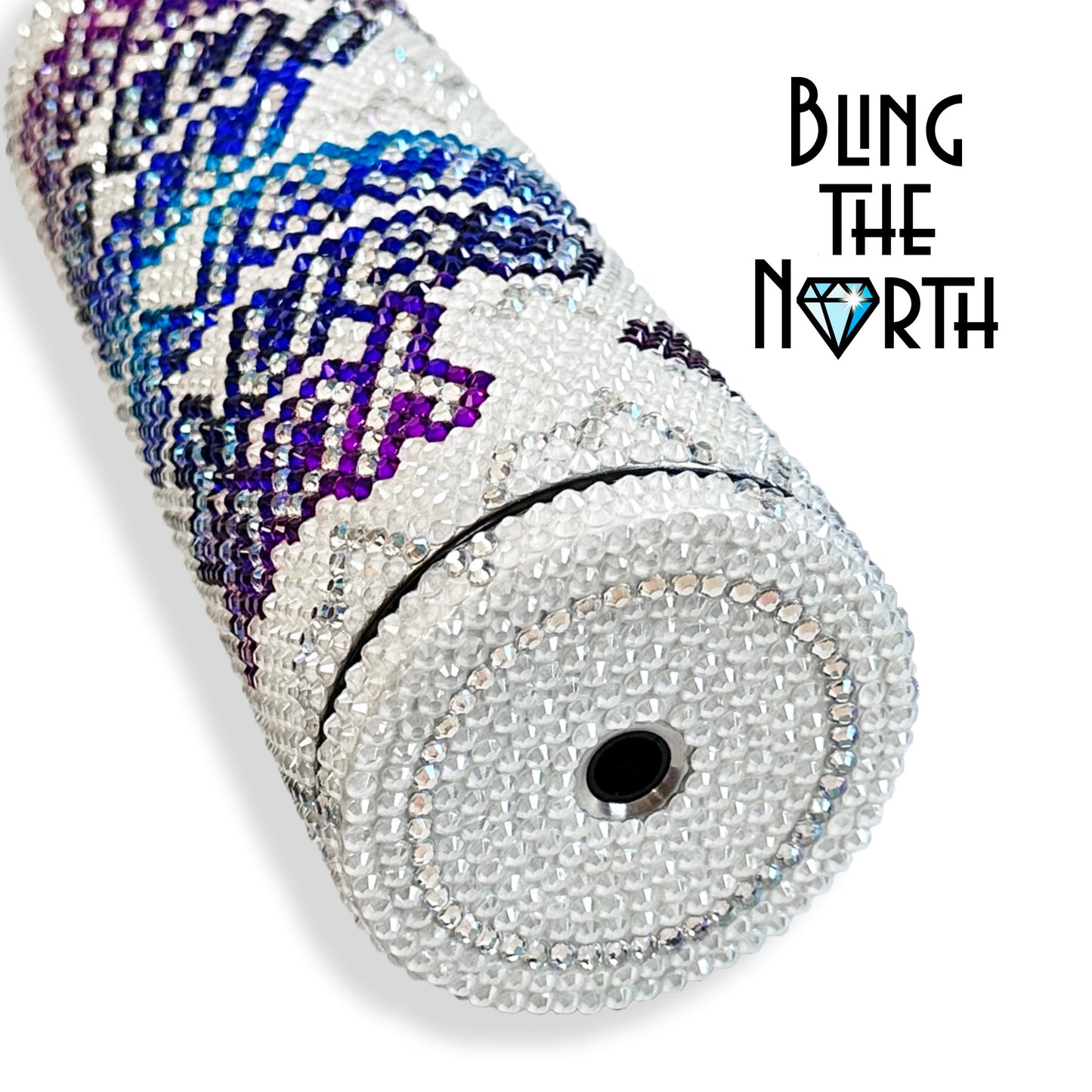 NURSE LIFE Rhinestone Tumbler | 20oz Slurp Straight | Bling the North | Custom Bling Design | Glass Rhinestones | Straw Included