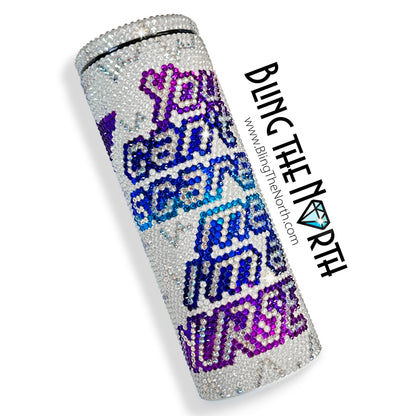 NURSE LIFE Rhinestone Pattern Template | SS16 4mm - 20oz Skinny Straight Tumbler Design | PNG for Sublimation or Vinyl