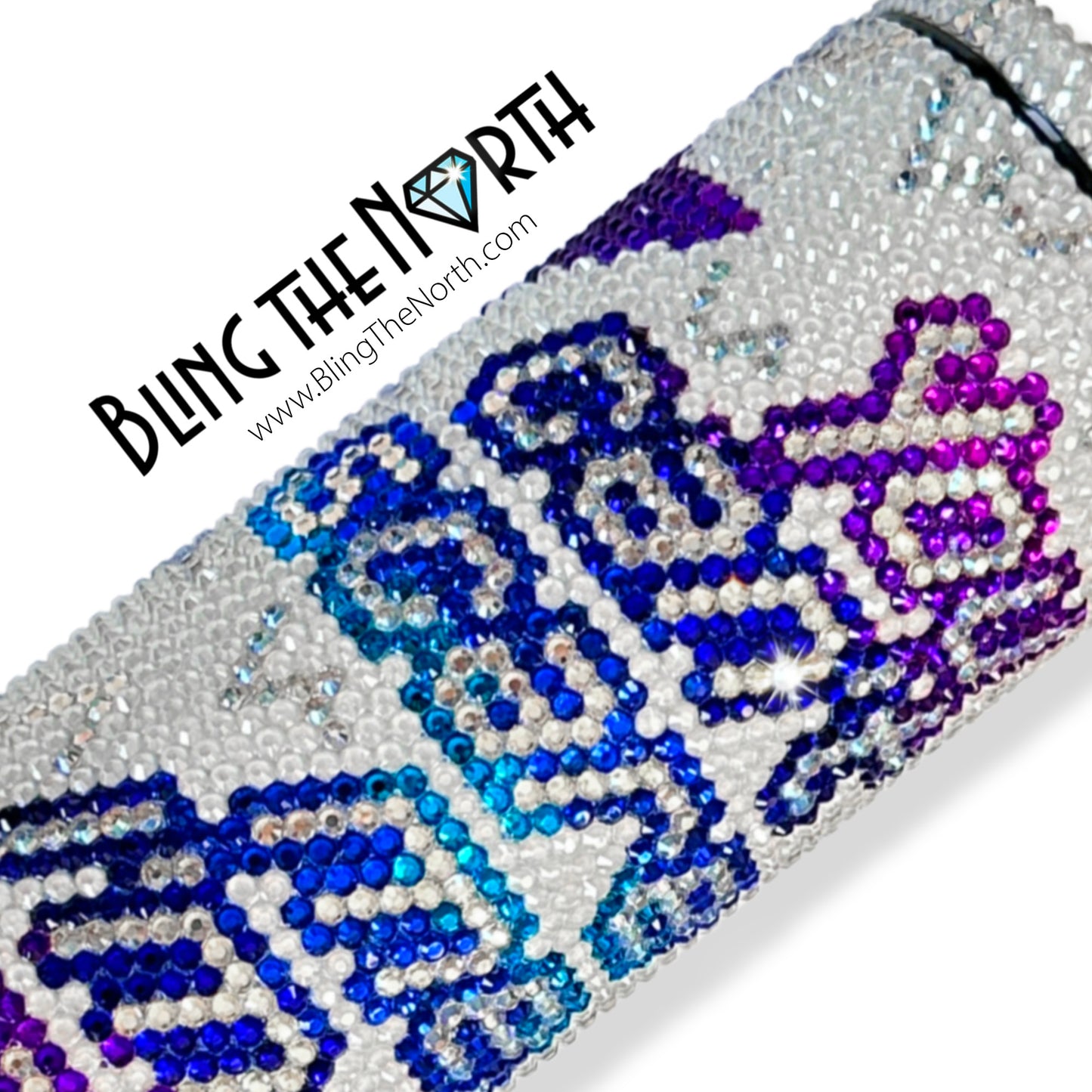 NURSE LIFE Rhinestone Pattern Template | SS16 4mm - 20oz Skinny Straight Tumbler Design | PNG for Sublimation or Vinyl