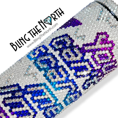 NURSE LIFE Rhinestone Pattern Template | SS16 4mm - 20oz Skinny Straight Tumbler Design | PNG for Sublimation or Vinyl