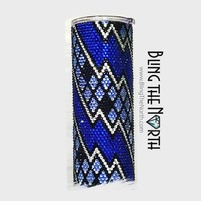 DIAMOND MINE Rhinestone Pattern Template | SS16 4mm - 24oz Plump Tumbler Design | PNG for Sublimation or Vinyl