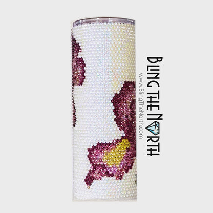 BEARDED IRIS Rhinestone Pattern Template | SS20 5mm - 30oz Skinny Straight Tumbler Design | PNG for Sublimation or Vinyl